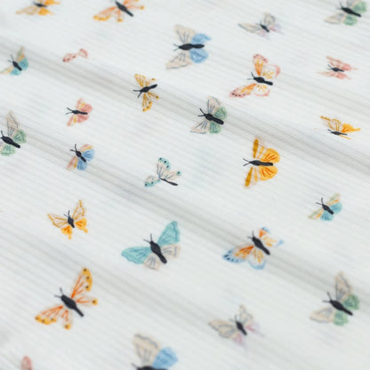 Butterflies Small Ribbed Zip Romper Brave Little Ones Lil Tulips