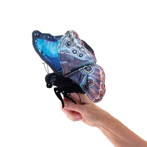 Butterfly, Blue Morpho Finger Puppet Folkmanis Puppets Folkmanis Puppets Lil Tulips