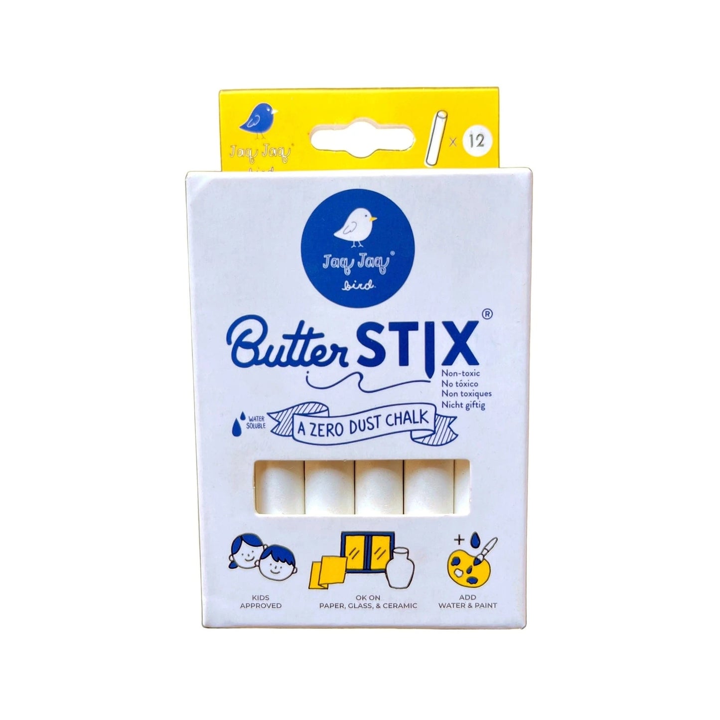 Butterstix® Dustless Cream Chalk Jaq Jaq Bird Lil Tulips