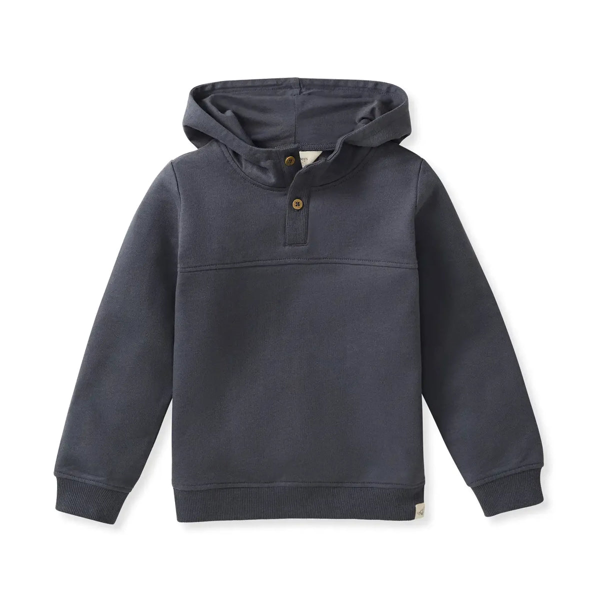 Button Placket Hoodie Burt's Bees Baby Lil Tulips