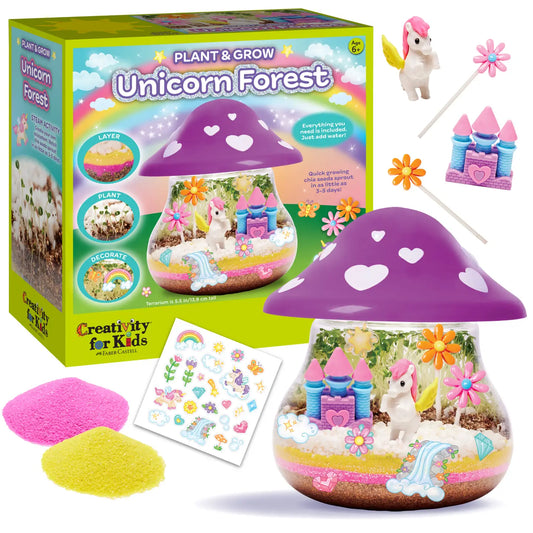 Plant & Grow Unicorn Forest Terrarium Craft Kit For Kids