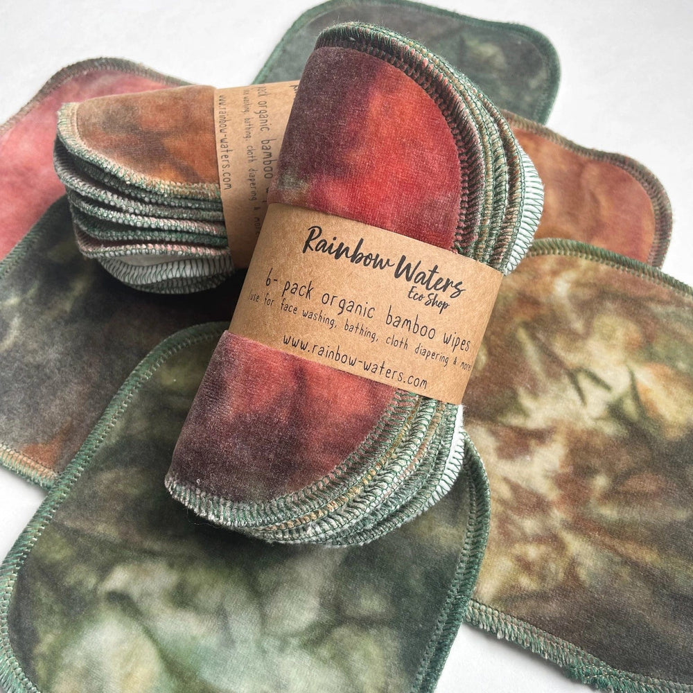 Cabin in the Woods 6-pack Tie Dye Organic Wipes Rainbow Waters Baby Wipes Lil Tulips