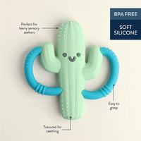Cactus Chew Crew™ Silicone Handle Teether Itzy Ritzy Lil Tulips