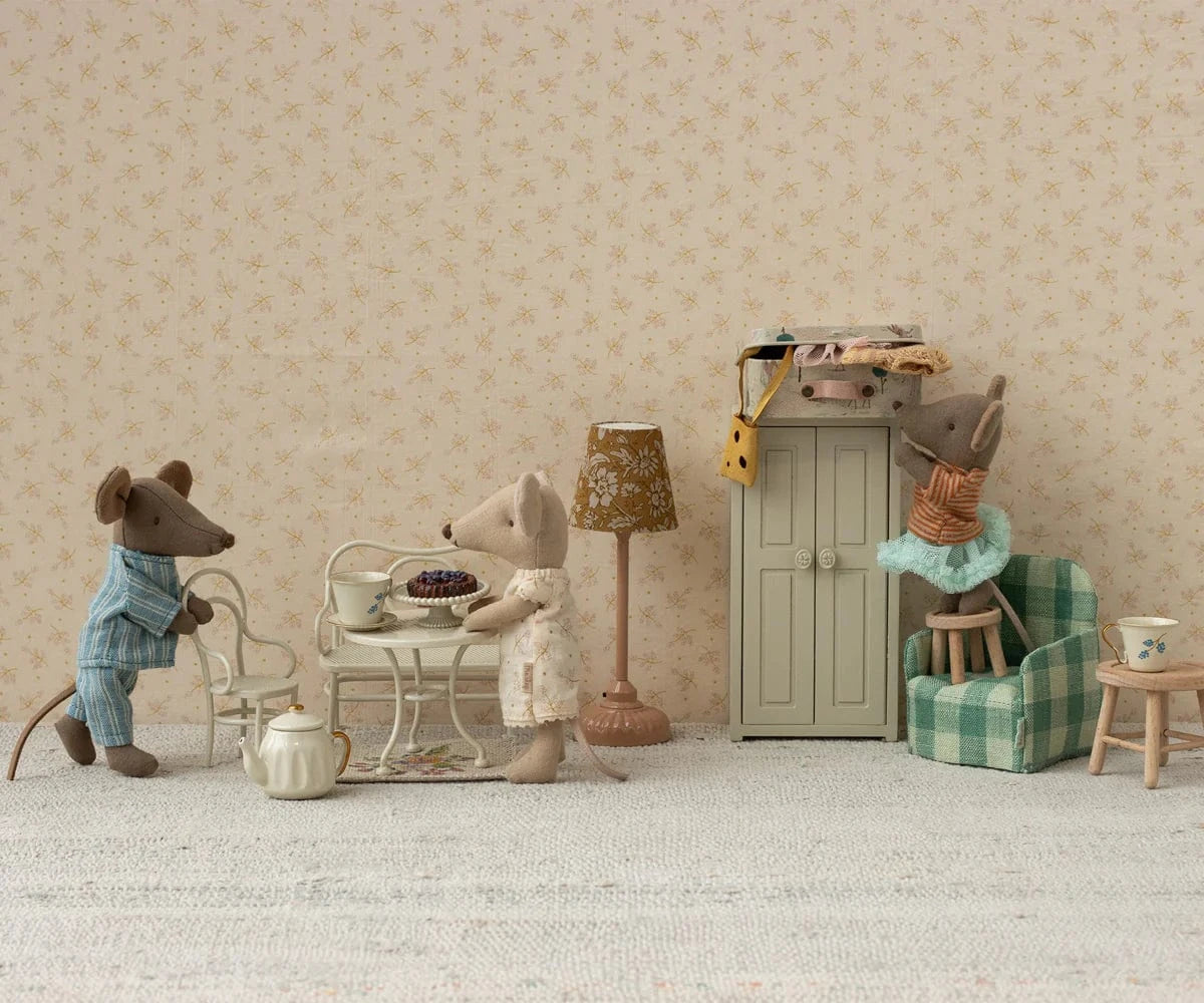 Café set, Mouse, Small - Off white Maileg Lil Tulips