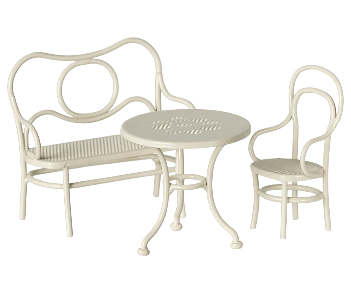 Café set, Mouse, Small - Off white Maileg Lil Tulips