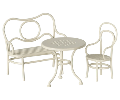 Café set, Mouse, Small - Off white Maileg Lil Tulips