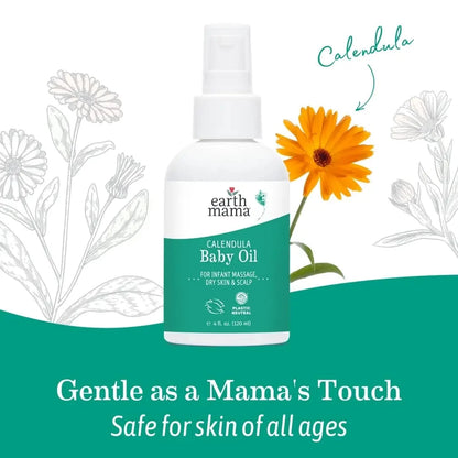 Calendula Baby Oil Earth Mama Organics Lil Tulips