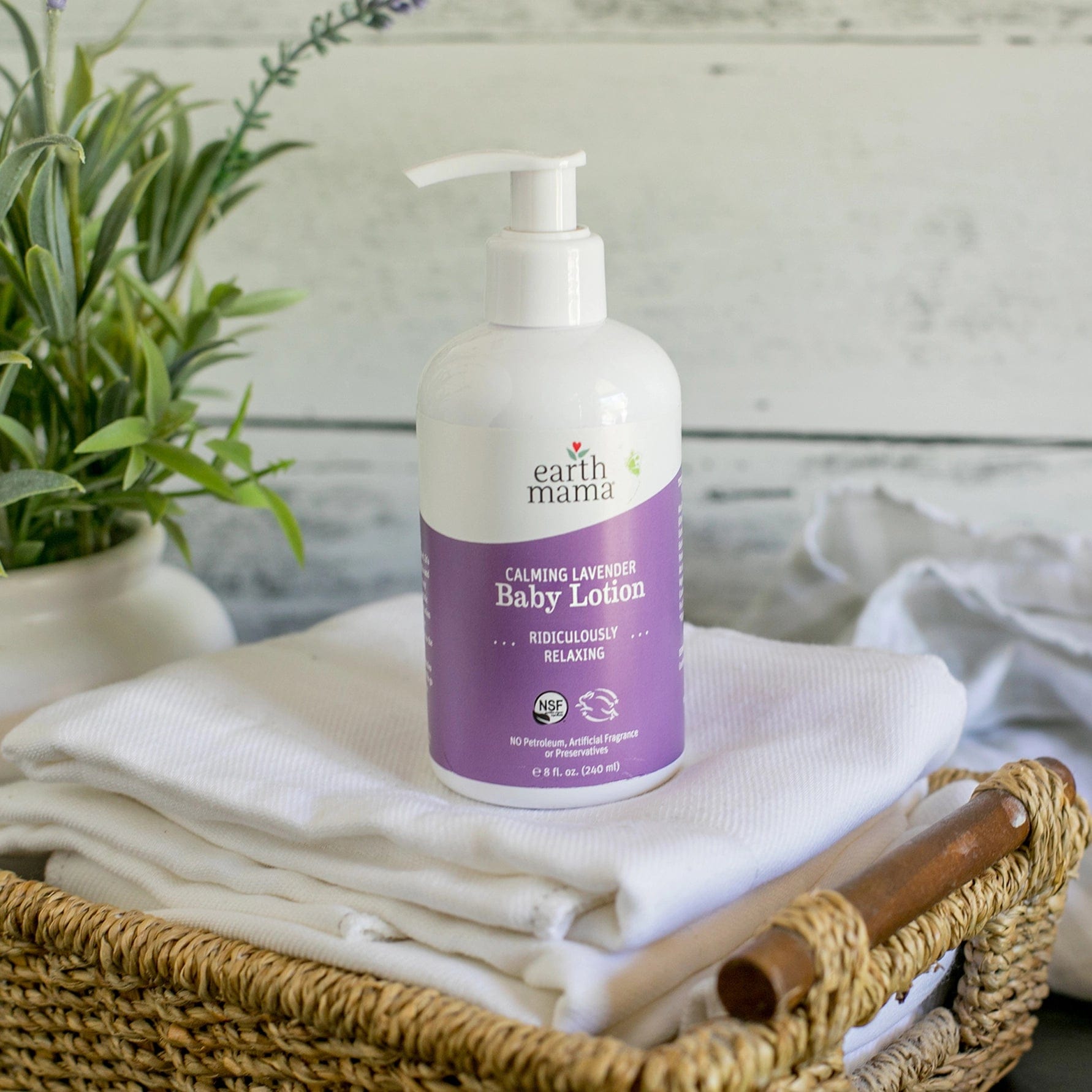 Calming Lavender Baby Lotion Earth Mama Organics Lil Tulips