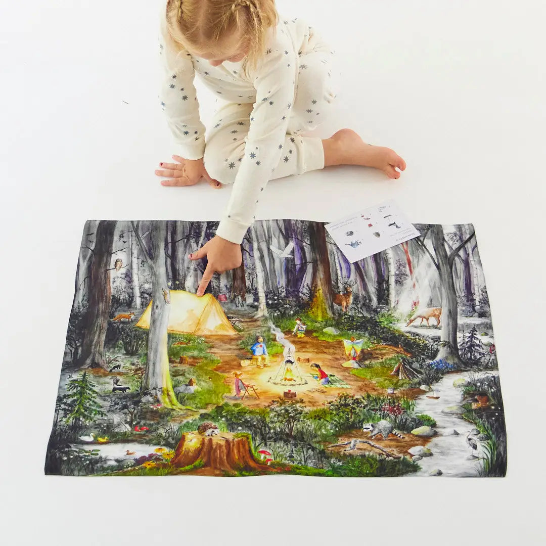Camping Seek & Find Playsilk Sarah's Silks Lil Tulips
