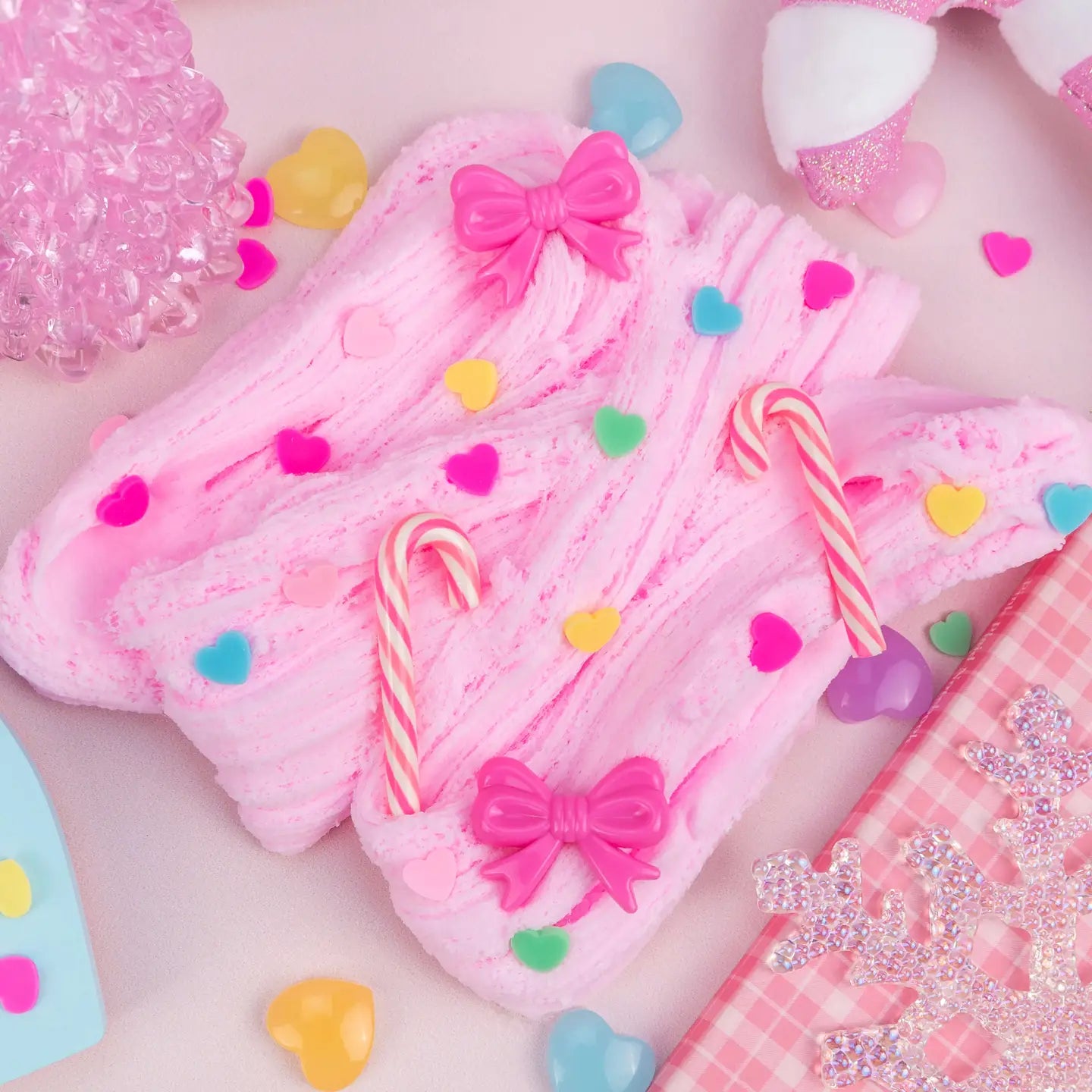 Candy Cane Cutie Butter Slime Kawaii Slime Company Lil Tulips