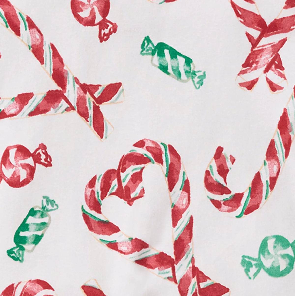Candy Cane Love Organic Cotton Sleep & Play Footed Burt's Bees Baby Lil Tulips