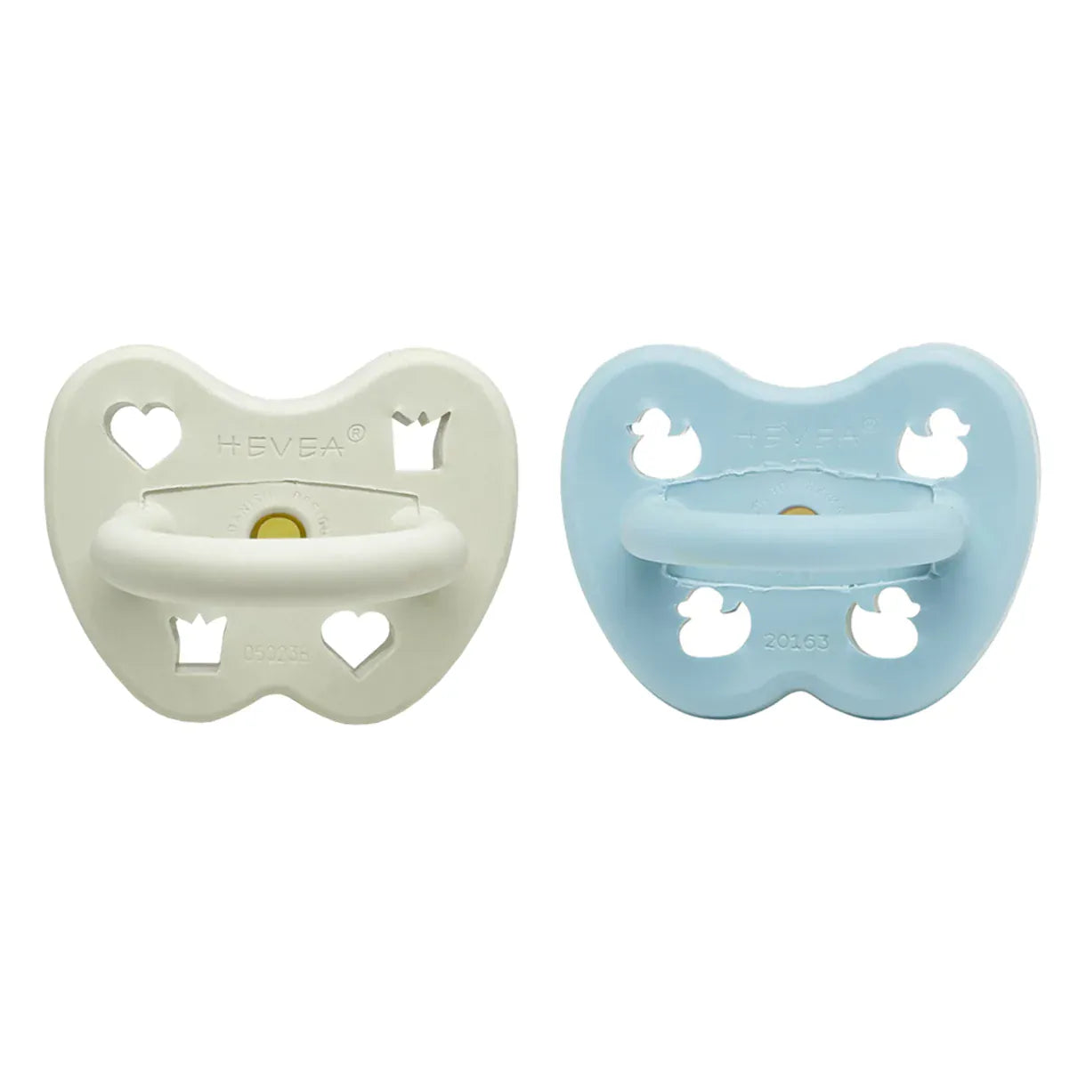 Capri & Soft Pebble Pacifier 3-36 Months Two-Pack - Orthodontic Hevea Lil Tulips