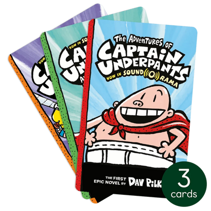 Captain Underpants Pack AudioBook Cards Yoto Lil Tulips