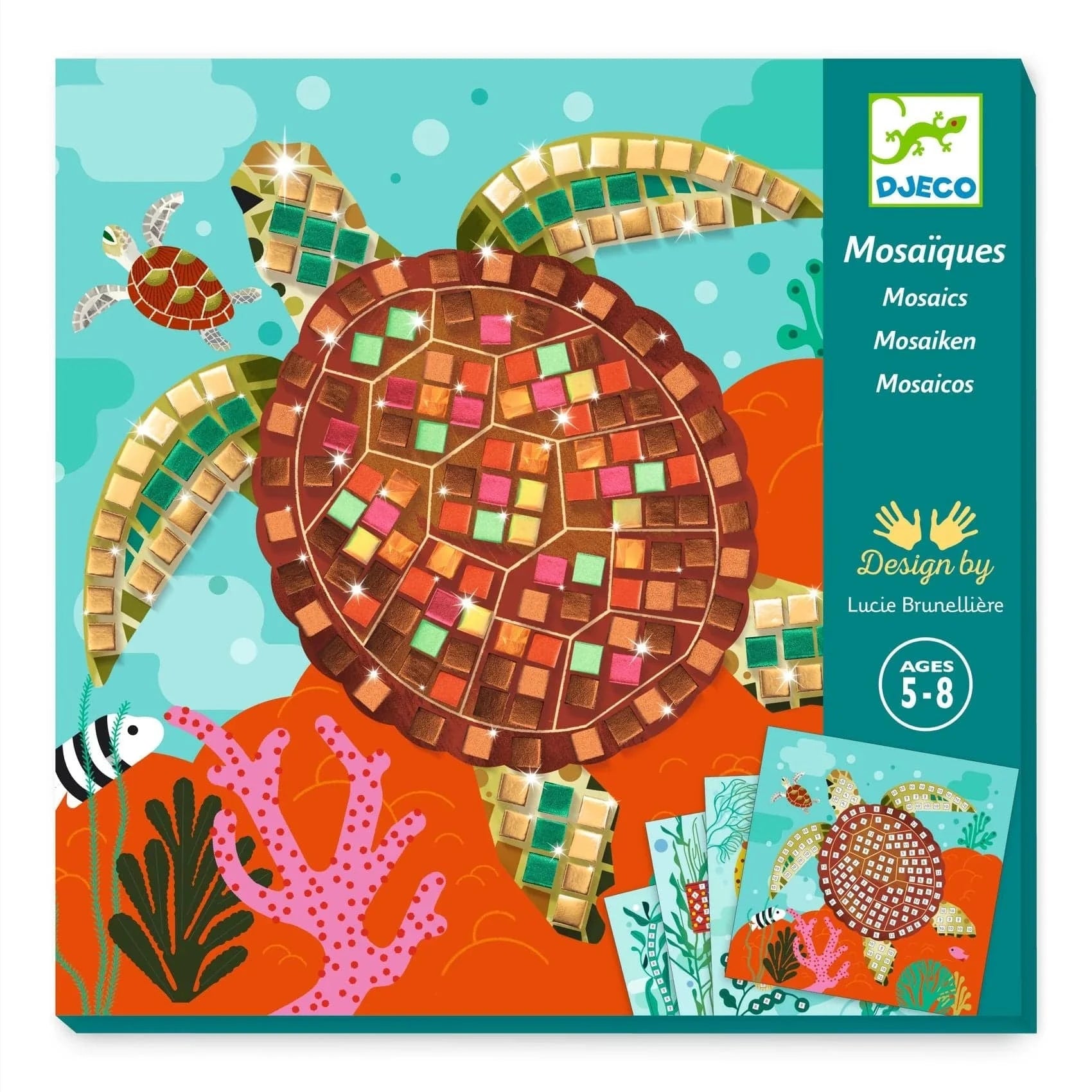 Caribbean Mosaic Collage Craft Kit Djeco Lil Tulips