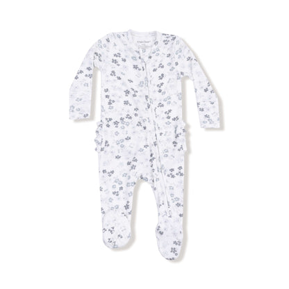 Caroline's Calico - 2 Way Zipper Ruffle Back Footie Angel Dear Lil Tulips