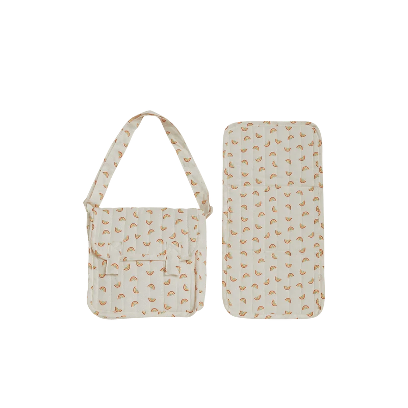 Carrie Convertible Changing Set - Rainbow Olli Ella Lil Tulips