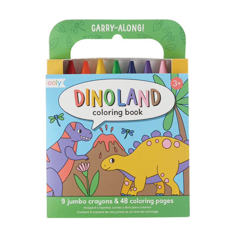 Carry Along Coloring Book Set - Dinoland OOLY Lil Tulips