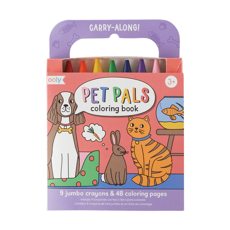 Carry Along Coloring Book Set - Pet Pals OOLY Lil Tulips