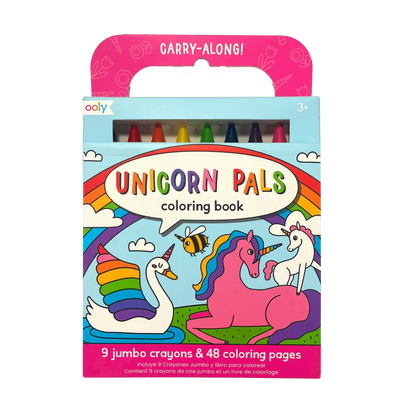 Carry Along Coloring Book Set - Unicorn Pals OOLY Lil Tulips