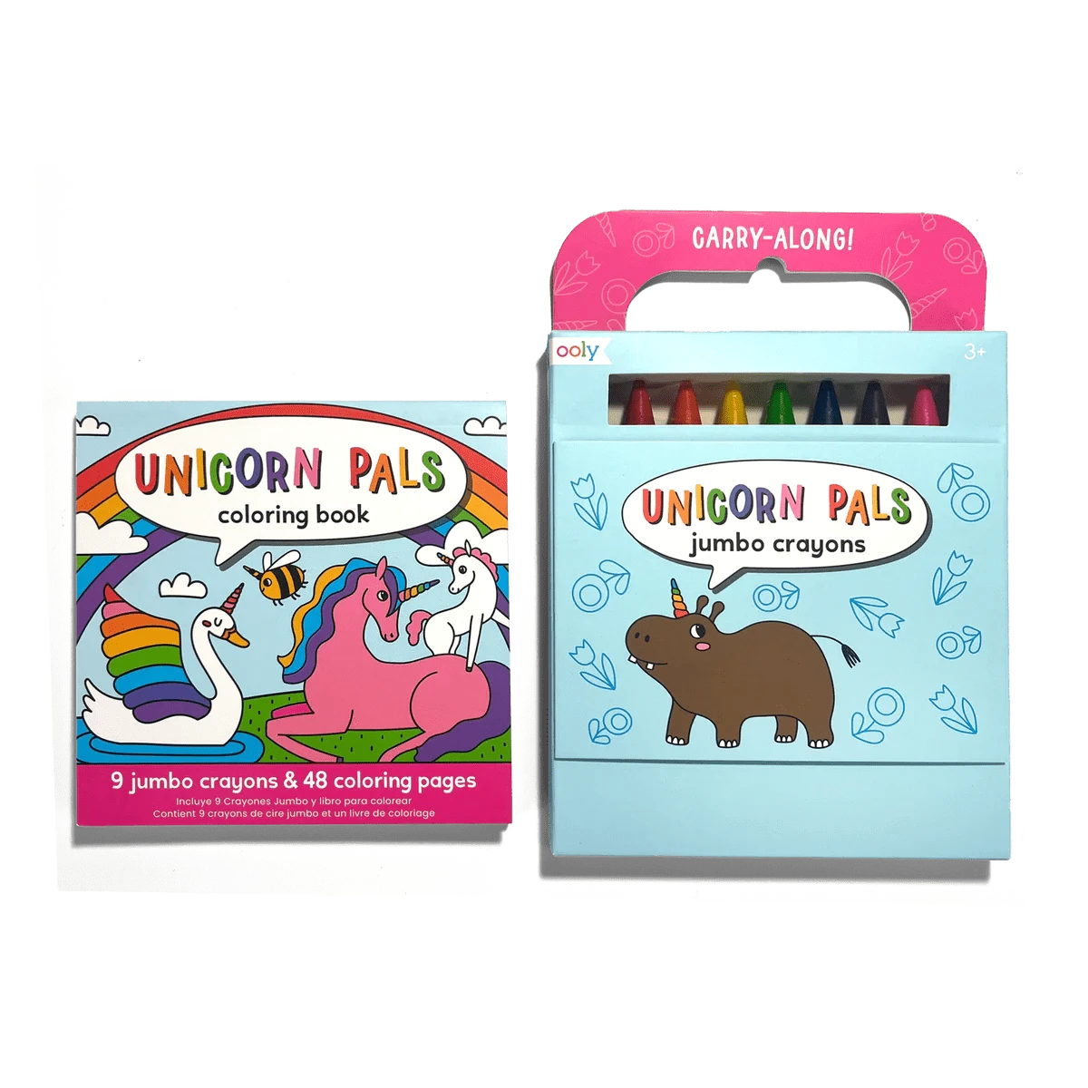 Carry Along Coloring Book Set - Unicorn Pals OOLY Lil Tulips