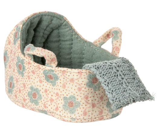 Carry cot, Baby mouse - Blue Maileg Lil Tulips