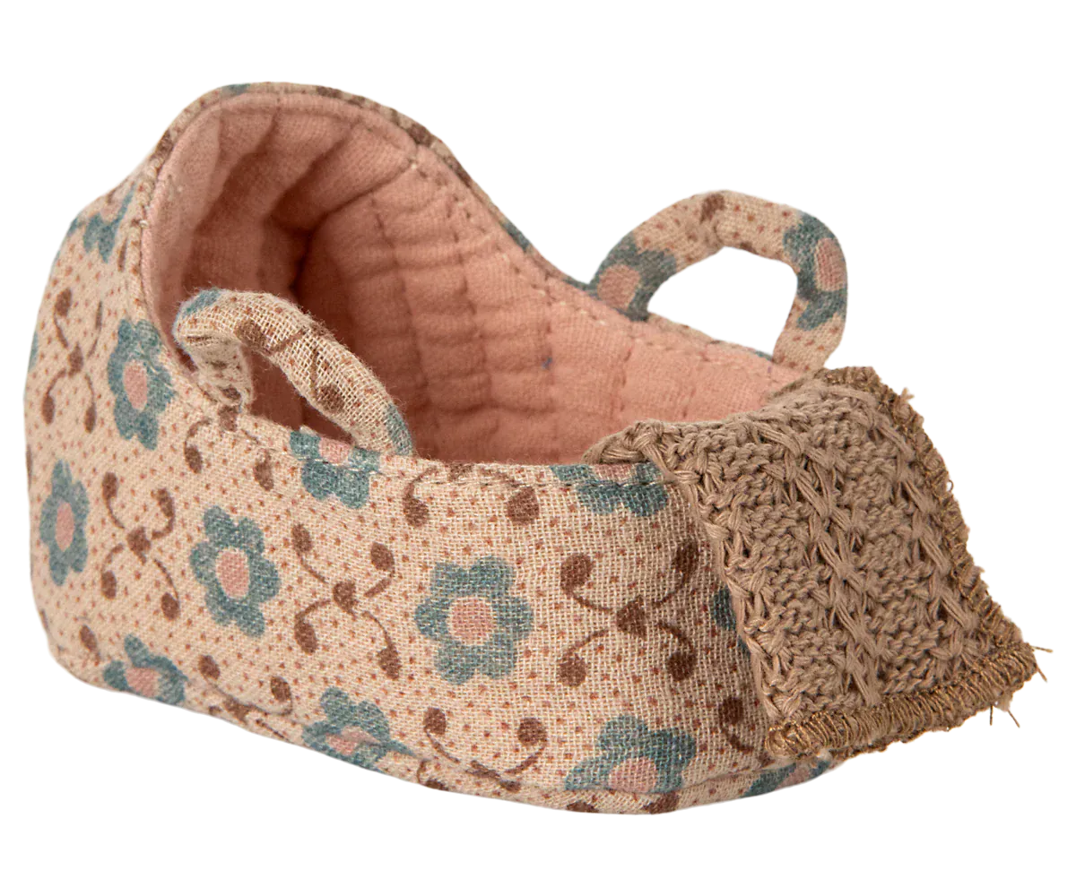 Carry cot, Baby mouse - Rose Maileg Lil Tulips