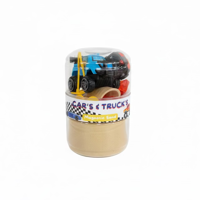 Cars & Trucks Sand Jar Play Play Dough Lil Tulips