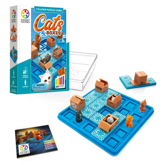 Cats and Boxes Travel Game SMART Toys and Games Lil Tulips