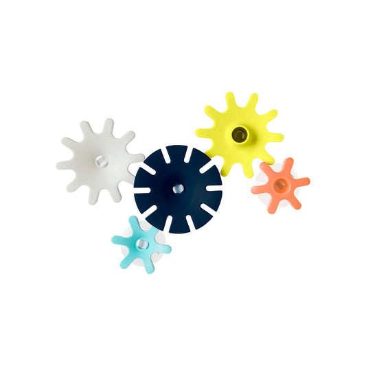 Cogs Bath Toy - Navy/Yellow