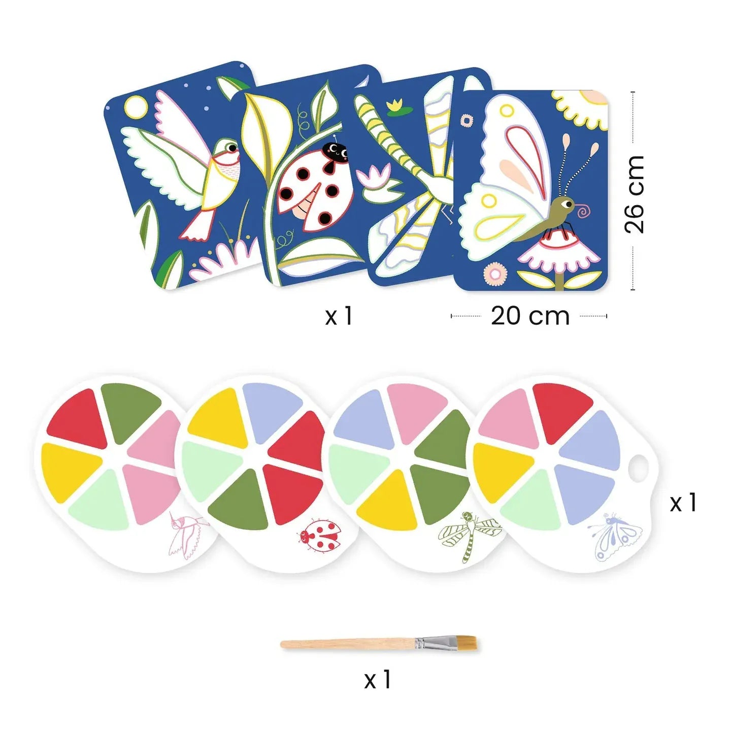 Ceeepy Crawlies Paint with Water Activity Set Djeco Lil Tulips