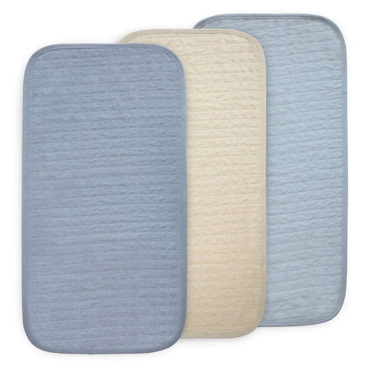 Changing Pad Liner 3-Pack Blue Combo Mushie Lil Tulips
