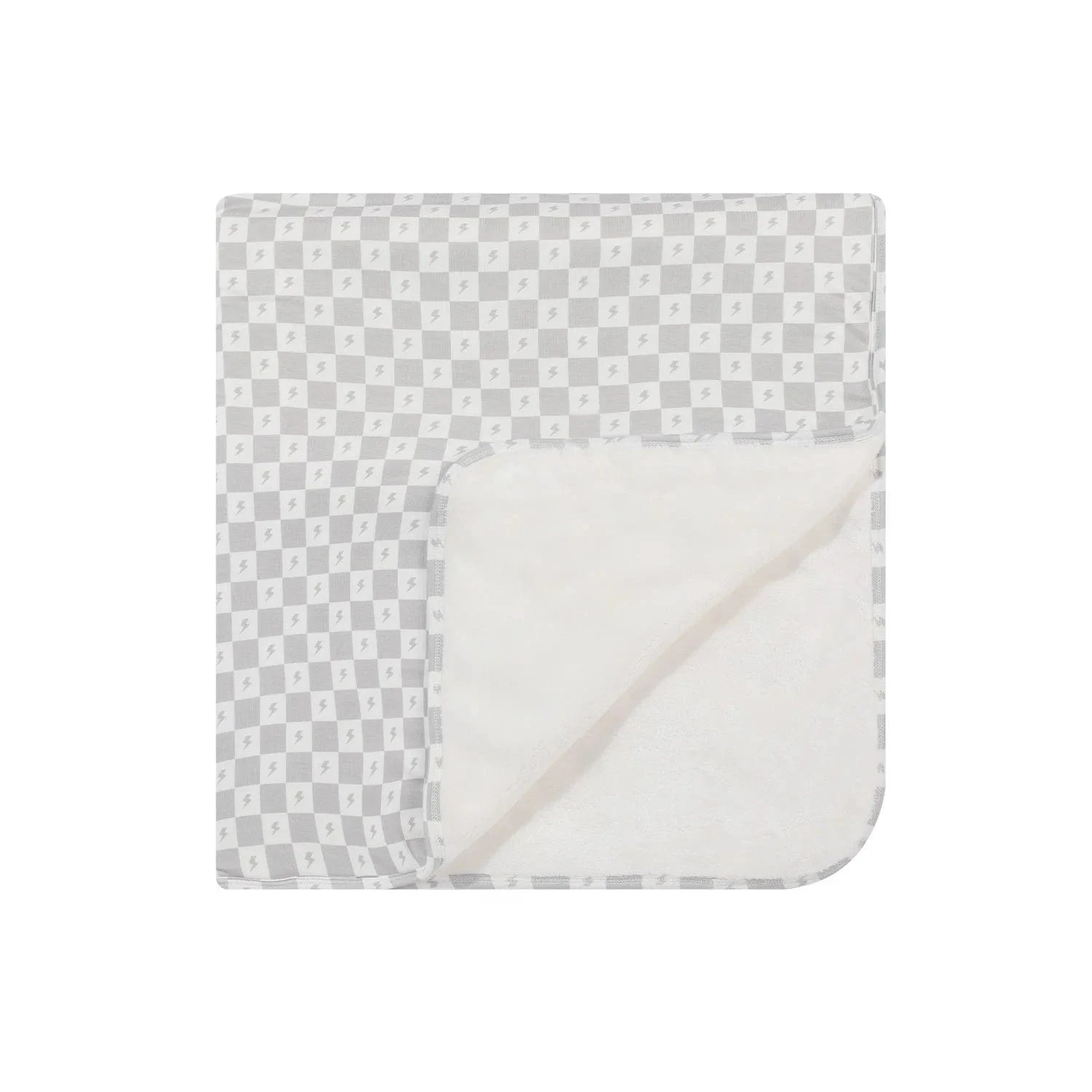 Checkered Lightning Bolt Youth Blanket Brave Little Ones Blankets Lil Tulips