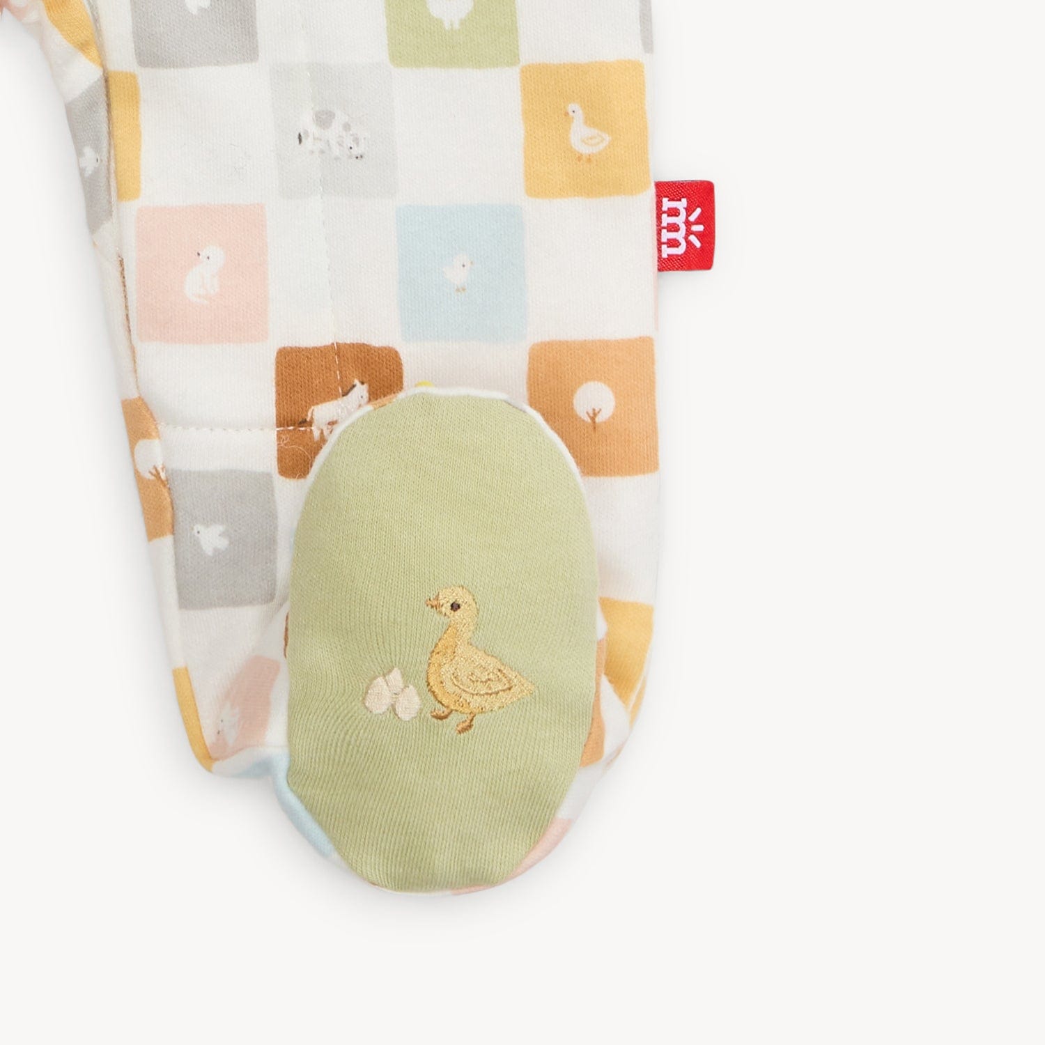 Checkmate Organic Cotton Footie Magnetic Me Lil Tulips