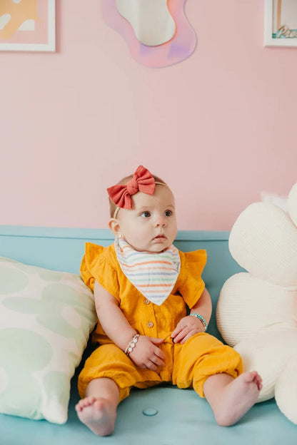 Cheery Bandana Bibs Copper Pearl Lil Tulips