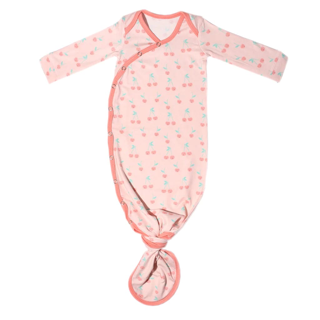 Cheery Newborn Knotted Gown Copper Pearl Lil Tulips