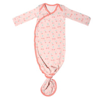 Cheery Newborn Knotted Gown Copper Pearl Lil Tulips