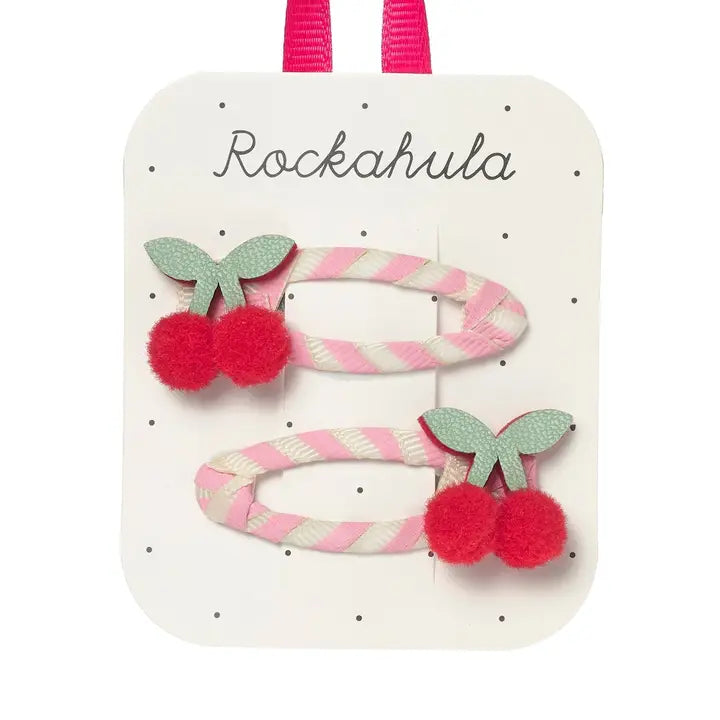 Cherry Kiss Stripy Clips Rockahula Kids Lil Tulips