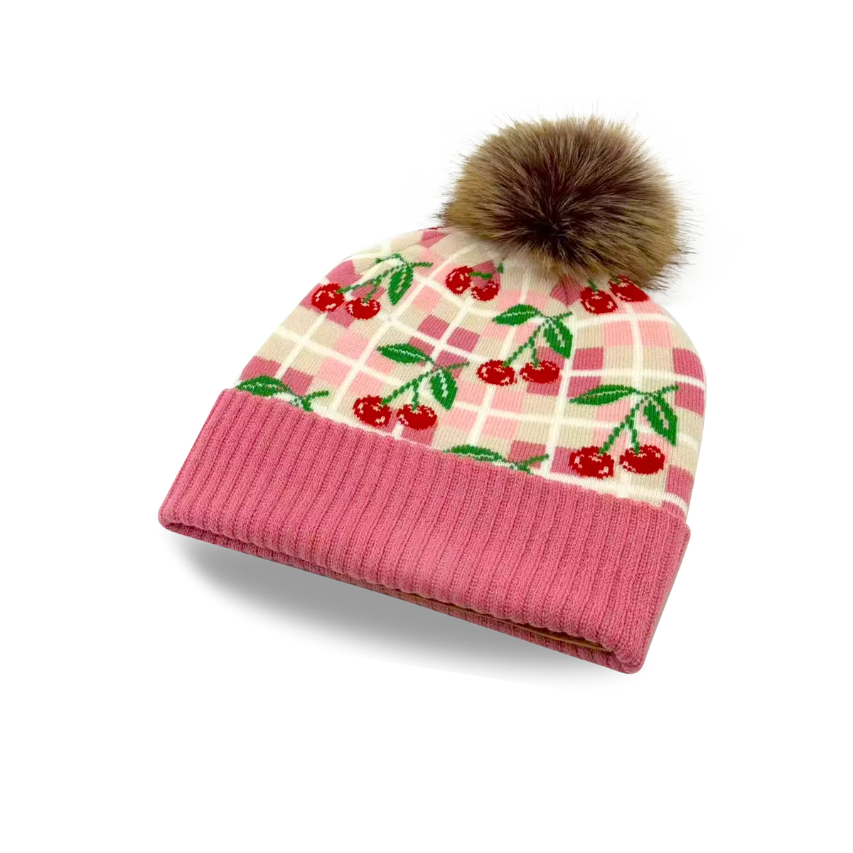 Cherry Pom Beanie - Kids Northern Icons Lil Tulips