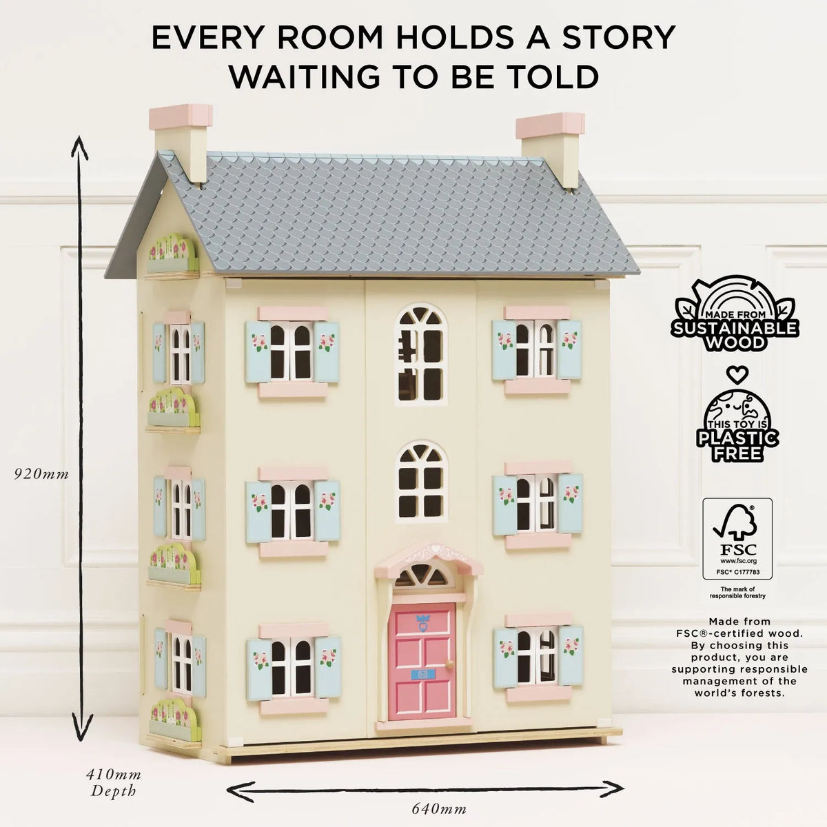 Cherry Tree Hall Wooden Dolls House Le Toy Van Lil Tulips