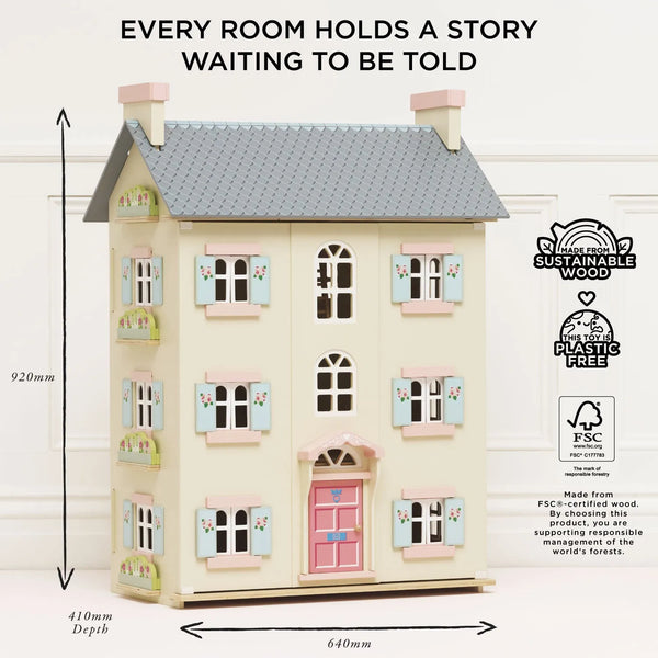 Cherry Tree Hall Wooden Dolls House Le Toy Van Lil Tulips