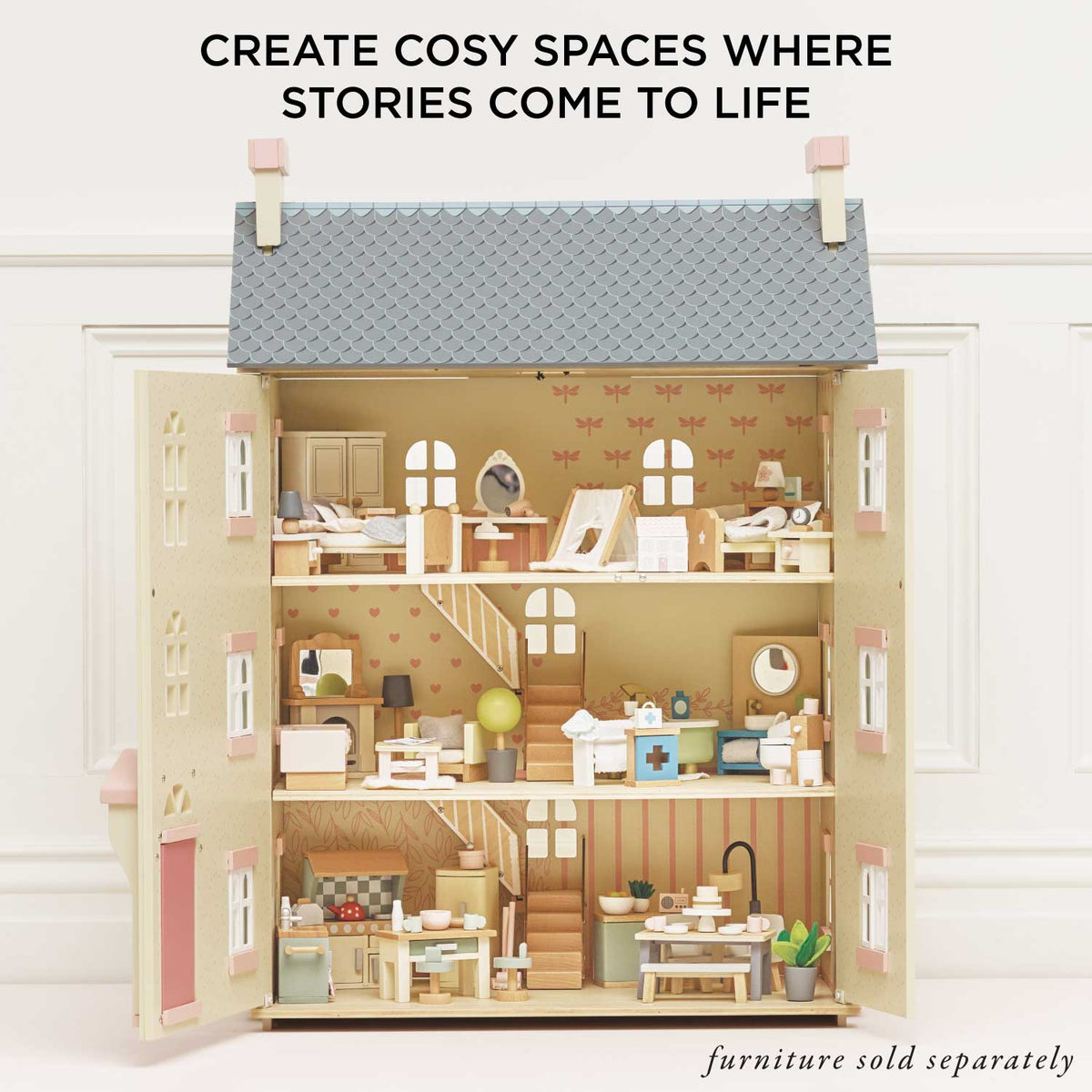 Cherry Tree Hall Wooden Dolls House Le Toy Van Lil Tulips