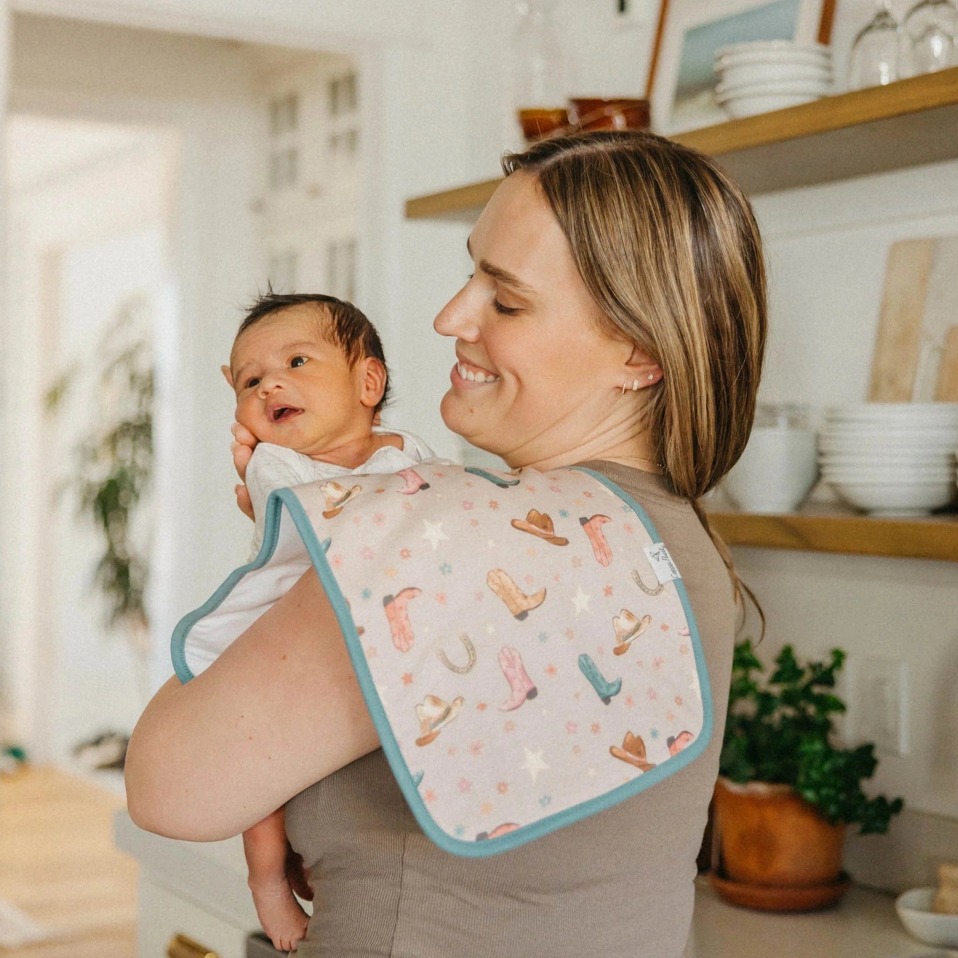 Cheyenne Burp Cloth Set (3-Pack) Copper Pearl Lil Tulips