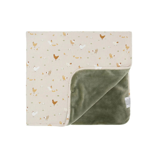 Chickens Small Ribbed Youth Blanket Brave Little Ones Blankets Lil Tulips
