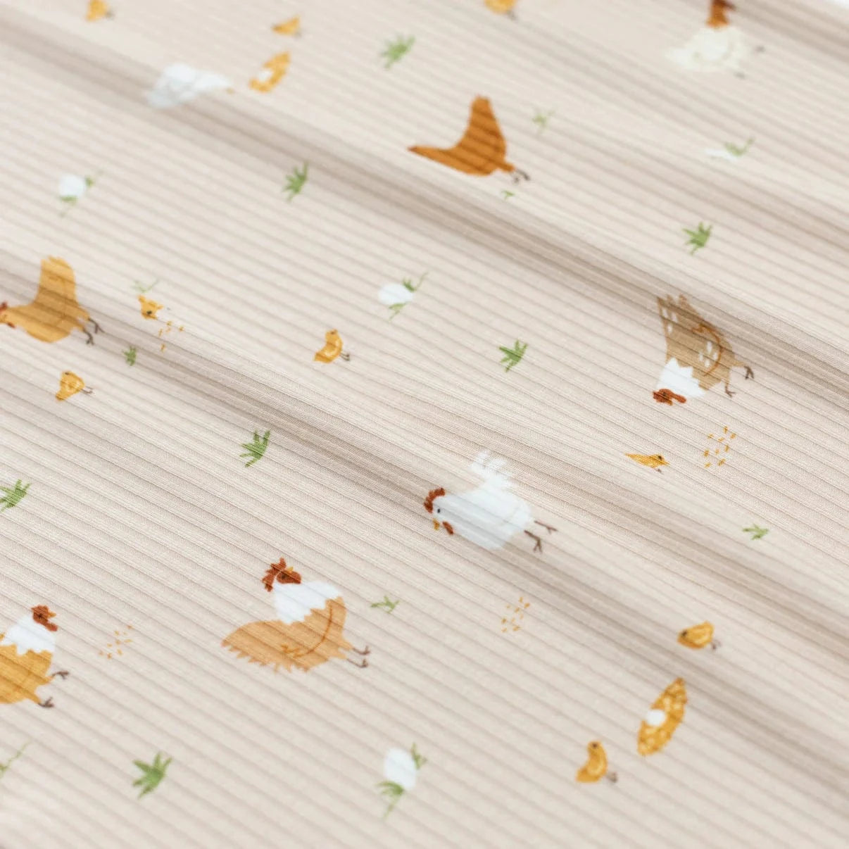 Chickens Small Ribbed Zip Romper Brave Little Ones Lil Tulips