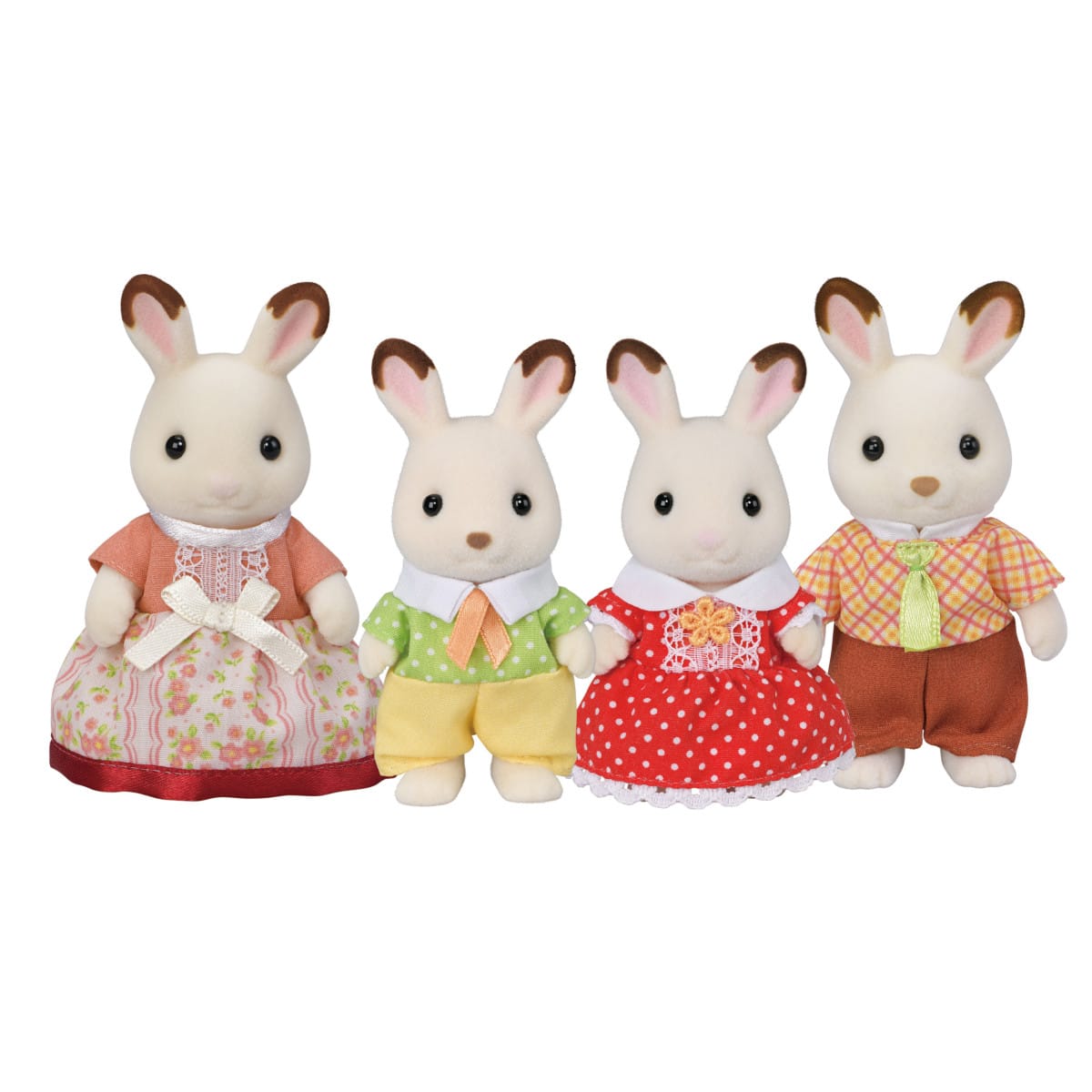 Chocolate Rabbit Family Calico Critter Lil Tulips