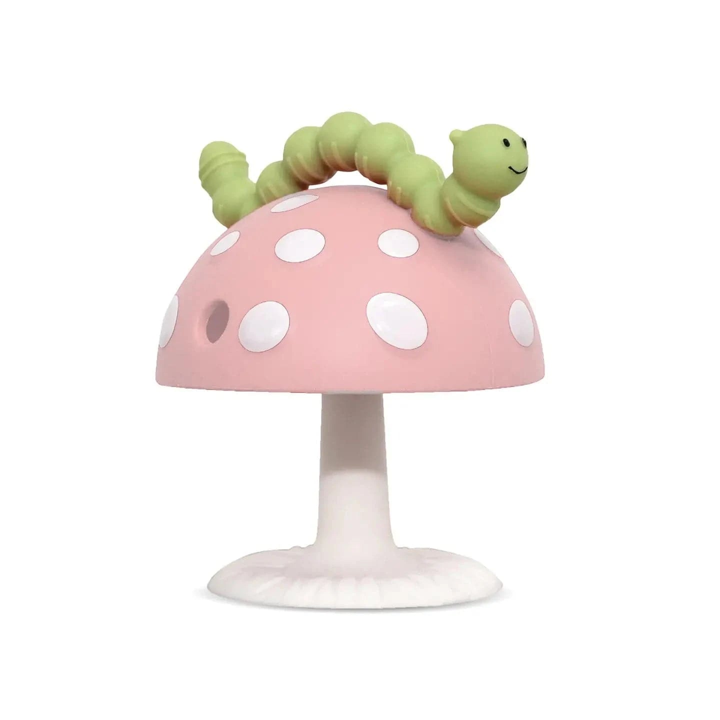 Chompy Grip Teether - Pink Mushroom RazBaby RazBaby Lil Tulips
