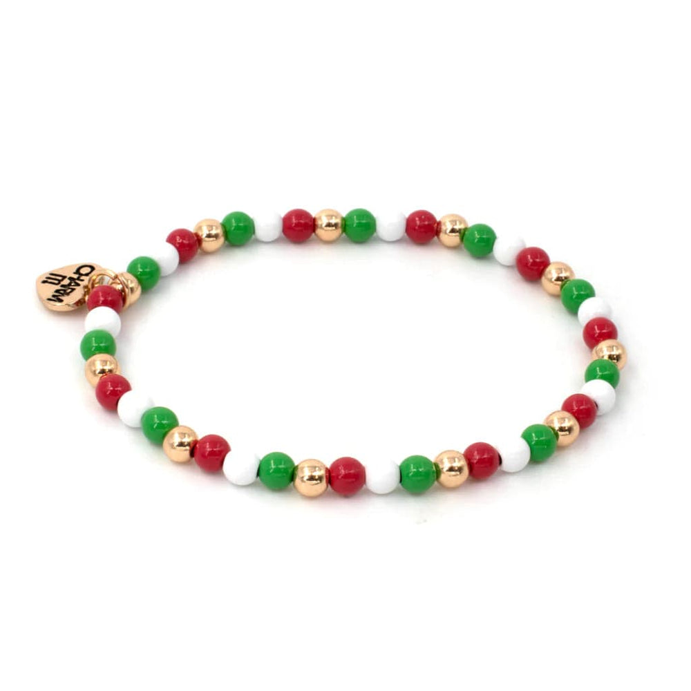 Christmas Bead Stretch Bracelet Charm It! Bracelets Lil Tulips