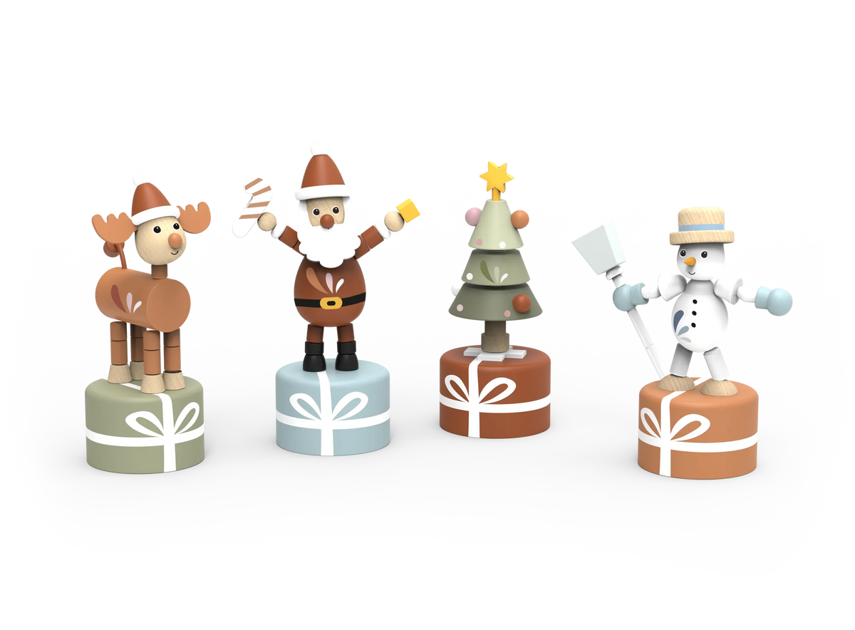 Christmas Pushing Puppet  - Styles Vary Speedy Monkey Lil Tulips