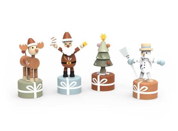 Christmas Pushing Puppet  - Styles Vary Speedy Monkey Lil Tulips