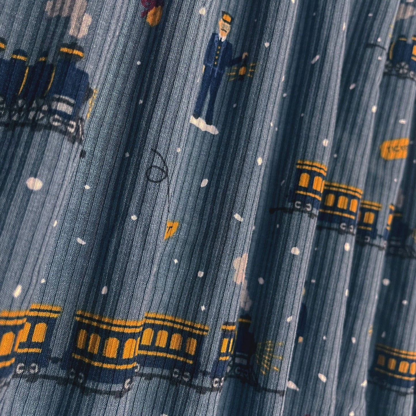 Christmas Trains Small Ribbed Zip Romper Brave Little Ones Lil Tulips